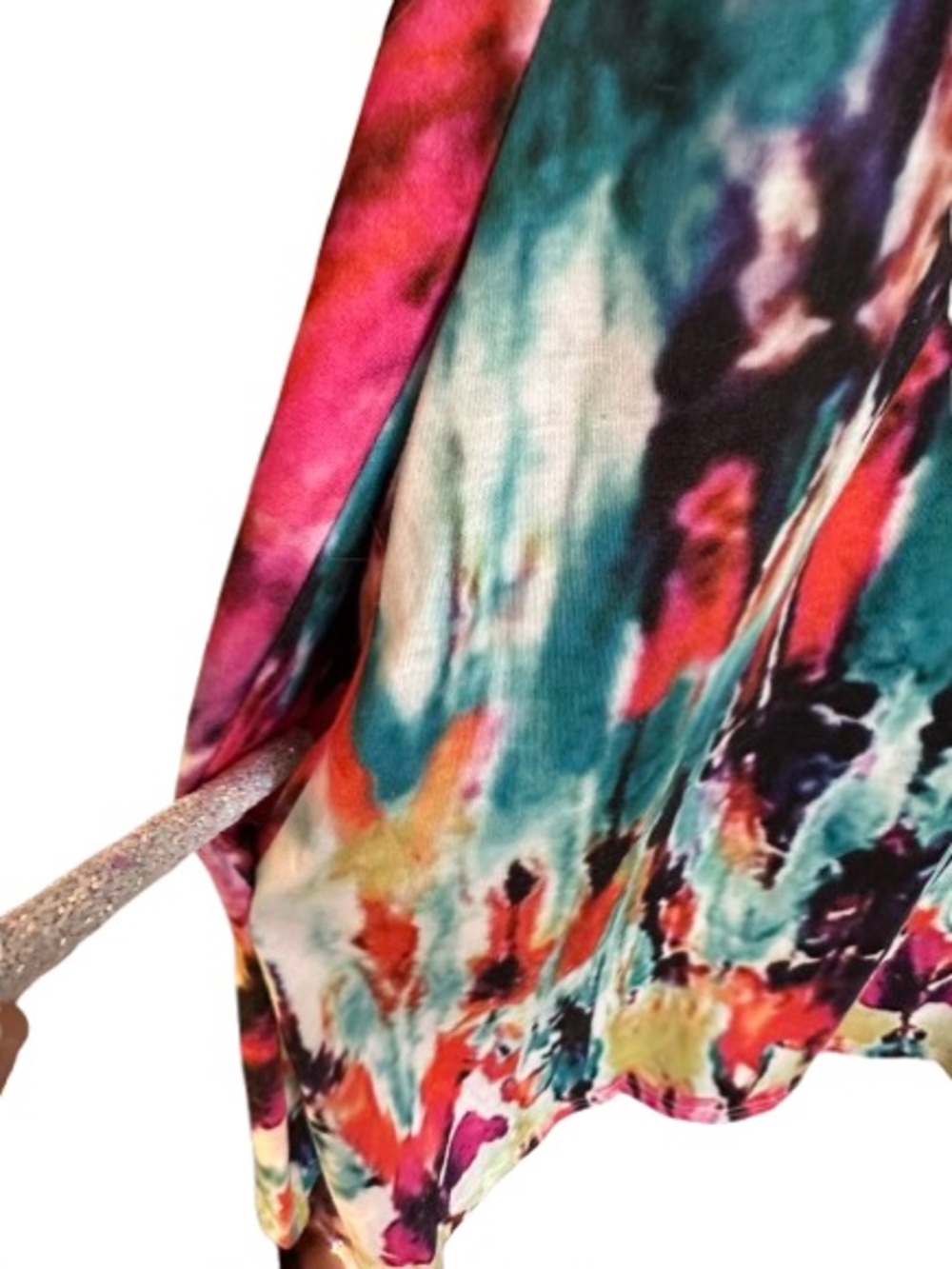 Multi-Color Abstract Print Sleeveless Mini Dress - Picture 3 of 4